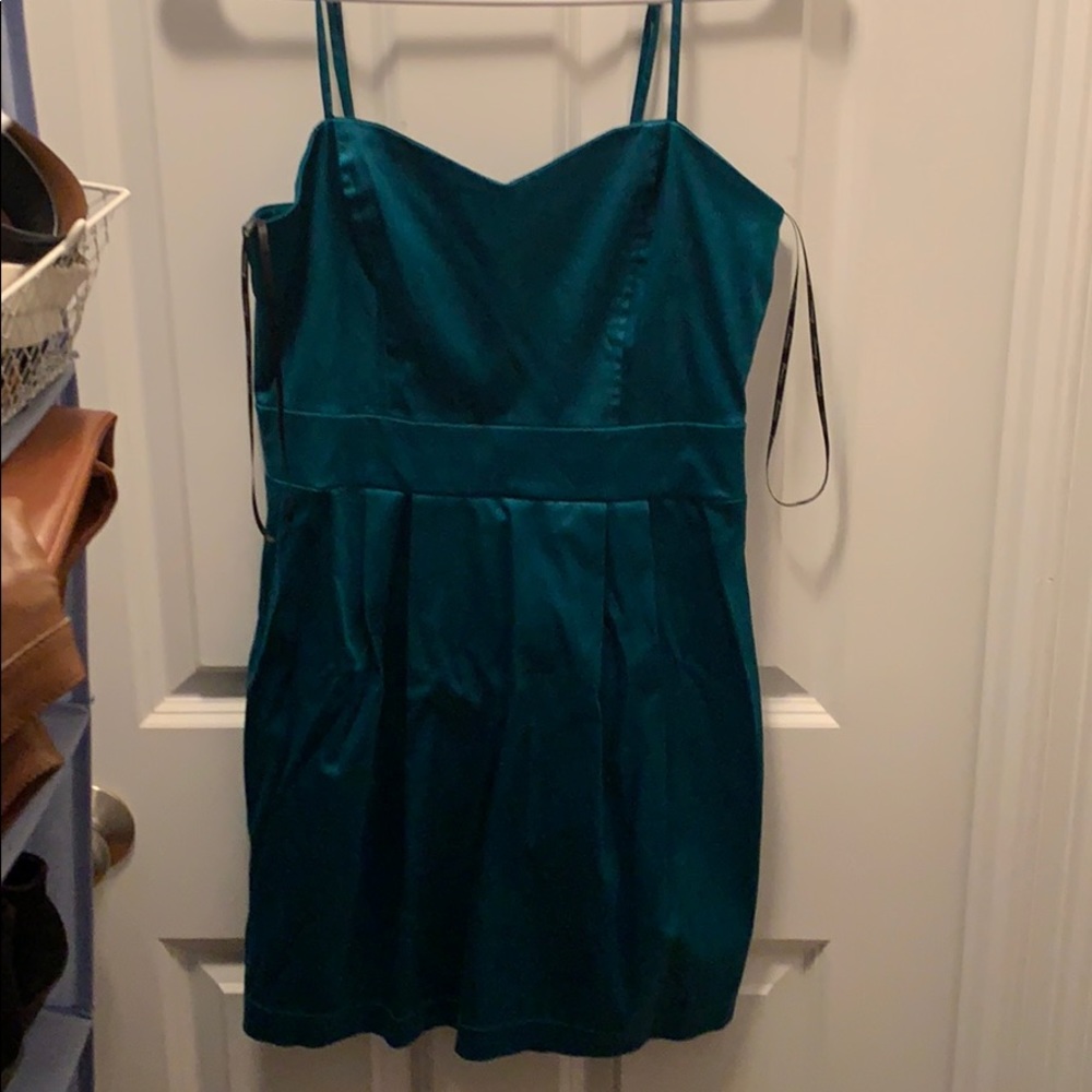 Emerald green dress